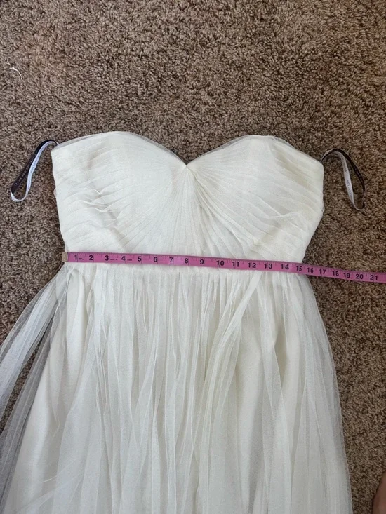 Jenny Yoo Strapless Ivory Tulle Gown - Picture 10 of 12